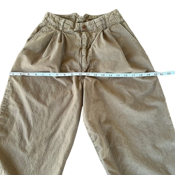 VTG 80s 90s BONGO High Waist Pleated Mom Pants Tapered Sz 7 USA Parachute Style - Picture 12 of 16